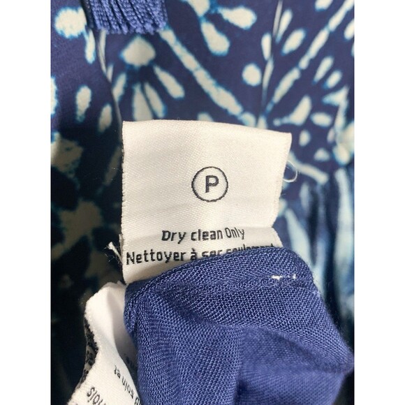 Hemant & Nandita Susan Indigo Mini Dress S Tie Dye Style Long Sleeve Blue Boho - Picture 6 of 7